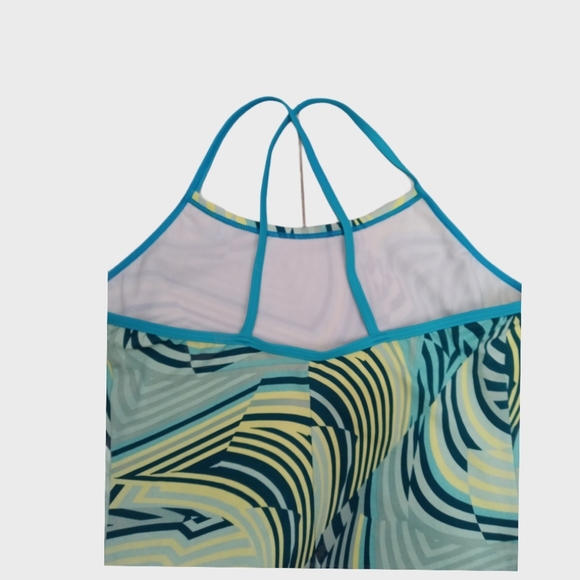 Nike Swimsuit / Yellow/Aquamarine/Navy Blue Color XL 156-166 CM 13-15 YRS Size - Picture 6 of 14